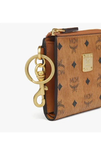 Mcm Aren Card Pouch In Brown
