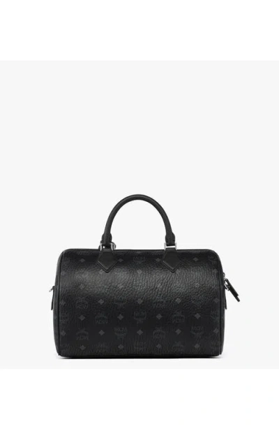 Mcm Ella Boston Bag In Maxi Monogram Leather In Pink
