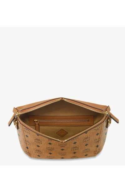 Mcm Small Diamant 3d Crossbody In Brown