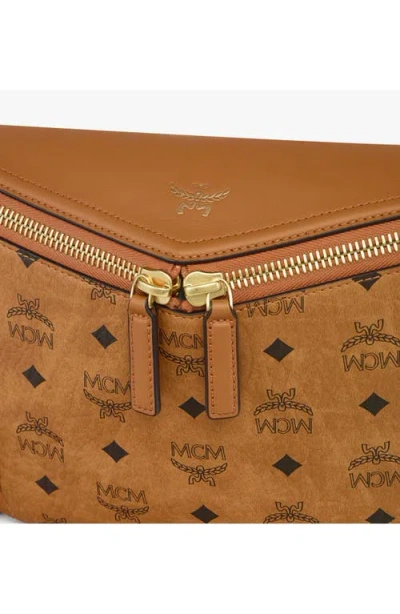 Mcm Small Diamant 3d Crossbody In Brown