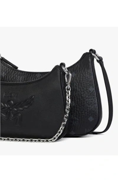 Mcm Aren Duo Hobo In Black