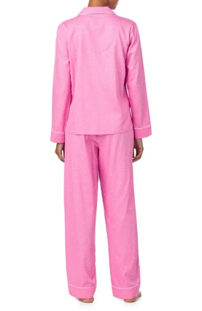 Ralph Lauren Lauren  Print Cotton Blend Pajamas In Pink