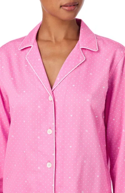 Ralph Lauren Lauren  Print Cotton Blend Pajamas In Pink