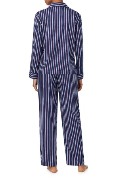 Ralph Lauren Lauren  Print Cotton Blend Pajamas In Blue