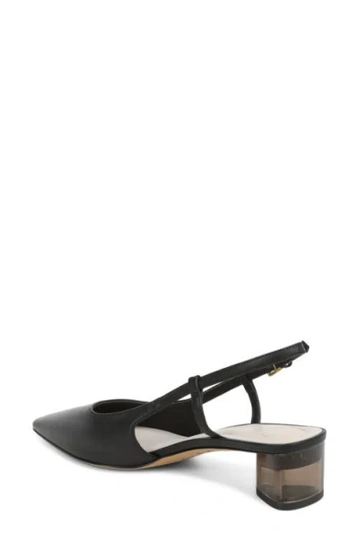 Sarto By Franco Sarto Amelie Slingback Pointed Toe Pump In Black