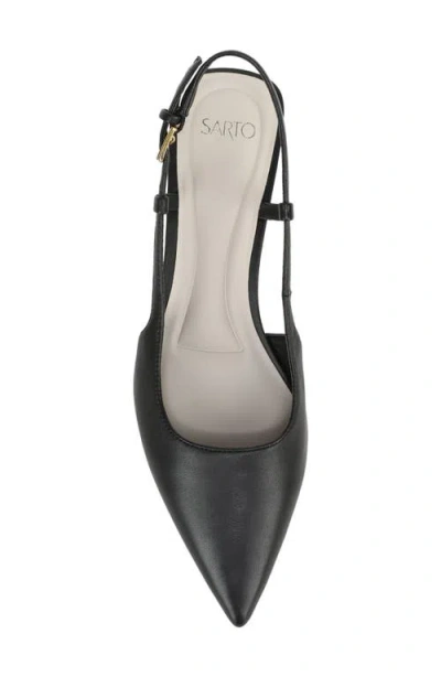 Sarto By Franco Sarto Amelie Slingback Pointed Toe Pump In Black