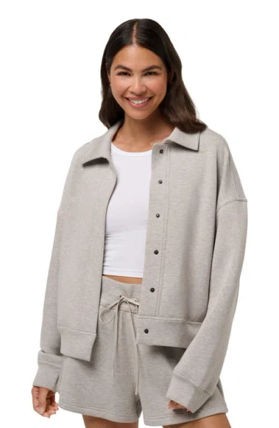 Travismathew Cloudscape Button-up Jacket In White