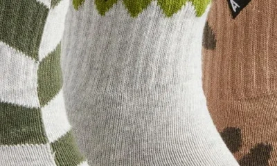 Arvin Goods Assorted 3-pack Crew Socks In Multi