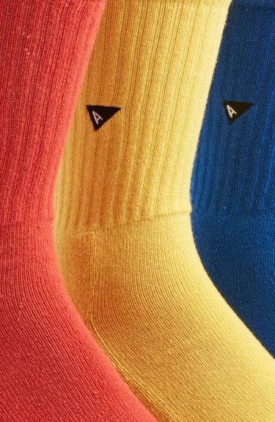 Arvin Goods 3-pack Crew Socks In Multi