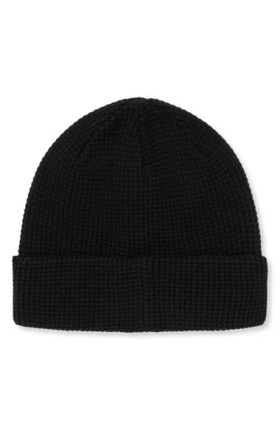 Travismathew Cloud Waffle Beanie In Black