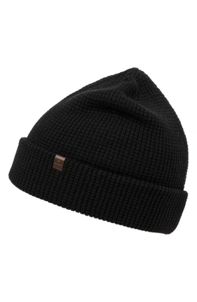 Travismathew Cloud Waffle Beanie In Black