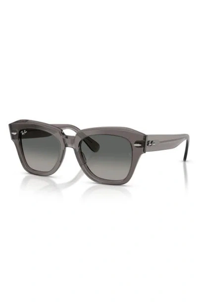 Ray Ban Ray-ban State Street 49mm Gradient Square Sunglasses In Gray
