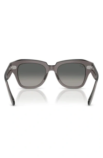 Ray Ban Ray-ban State Street 49mm Gradient Square Sunglasses In Gray