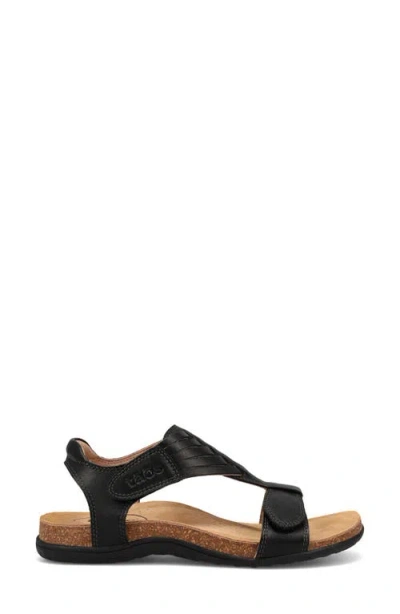 Taos Wonderful Ankle Strap Sandal In Black