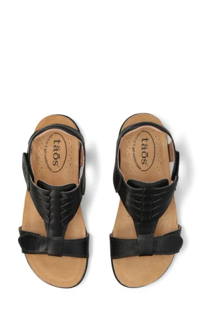 Taos Wonderful Ankle Strap Sandal In Black