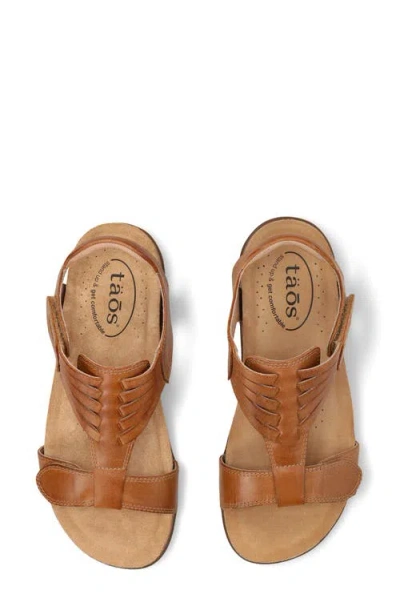 Taos Wonderful Ankle Strap Sandal In Brown