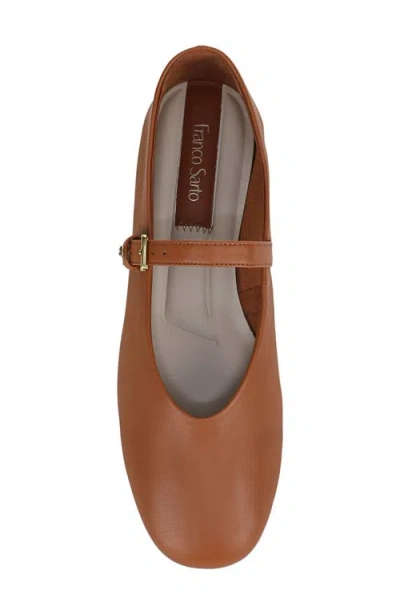 Franco Sarto Women's Odilia Round Toe Mary Jane Flats In Brown