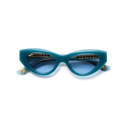 Vada Catfish Sunglasses In Blue