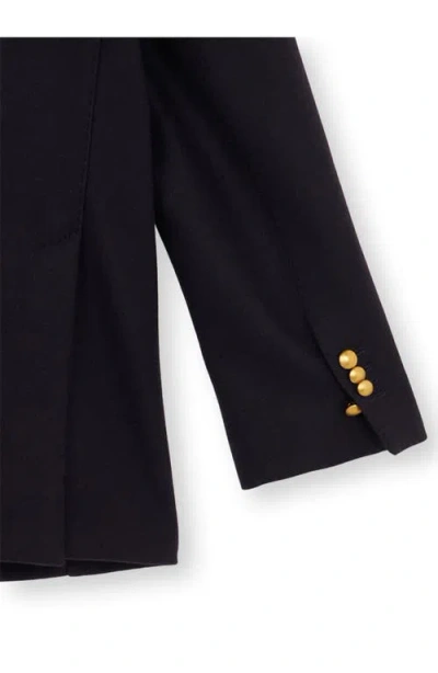 Fortela David Double-breasted Wool Jacket In Black