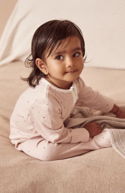 Mori Two Way Zip-up Sleepsuit In Pink