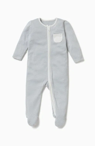 Mori Two Way Zip-up Sleepsuit In Blue