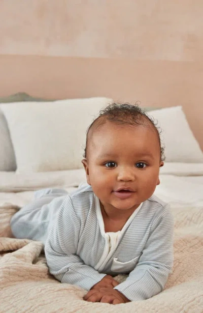 Mori Two Way Zip-up Sleepsuit In Blue