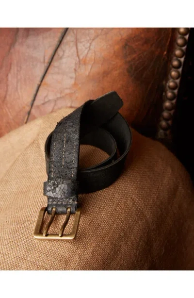 Fortela Tasha Leather Belt In Black