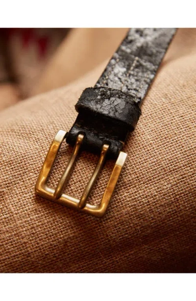 Fortela Tasha Leather Belt In Black