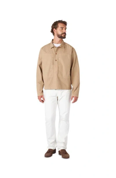 Fortela Fuego Cotton Overshirt In Brown