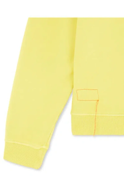 Fortela Hunting Long Sleeve Fleece Jersey Polo Shirt In Yellow