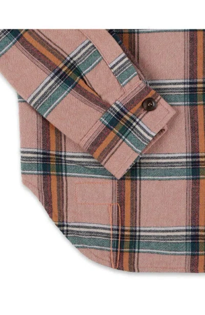 Fortela Aprilb Cotton Check Shirt In Pink