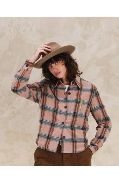 Fortela Aprilb Cotton Check Shirt In Pink