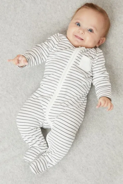Mori Two Way Zip-up Sleepsuit In Gray