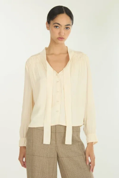 Secret Mission Eliza Blouse In Neutral
