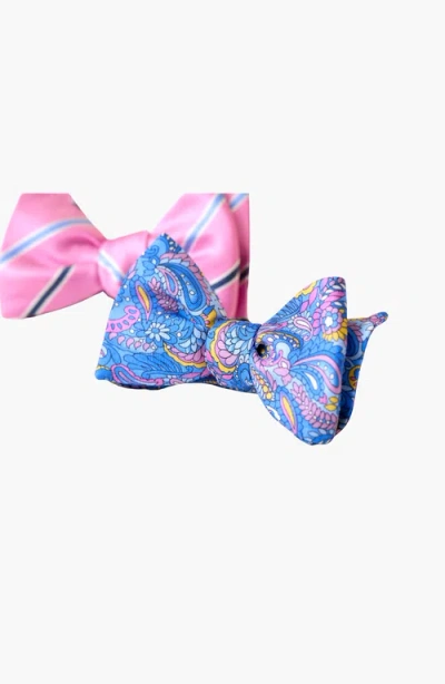 Beau Ties Of Vermont Clarkia Bow Tie In Blue