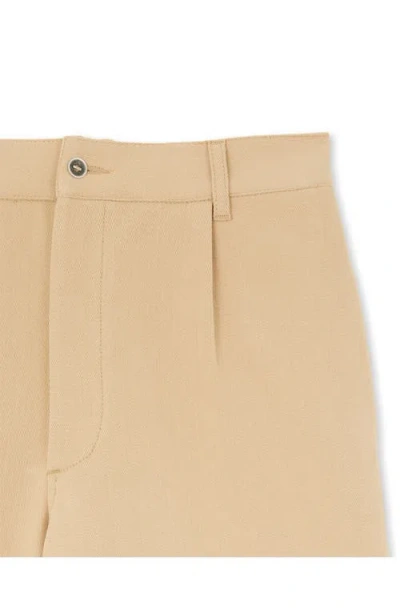 Fortela Jillian Cotton Bermuda With Pleats In Brown