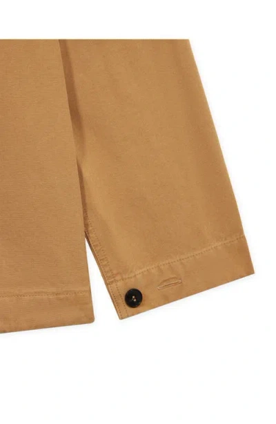 Fortela Solomons Canvas Cotton Overshirt In Brown