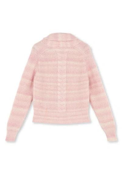 Fortela Lexi Alpaca Wool Cardigan In Pink