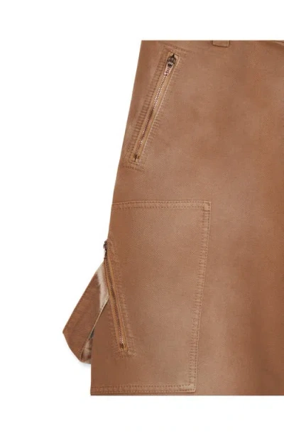 Fortela Juniat Cargo Twill Cotton Trousers In Brown