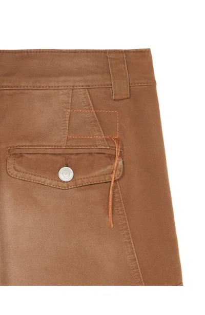 Fortela Juniat Cargo Twill Cotton Trousers In Brown