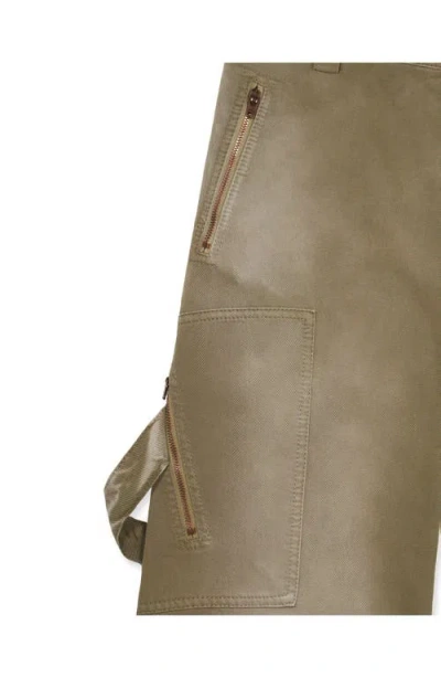 Fortela Juniat Cargo Twill Cotton Trousers In Brown