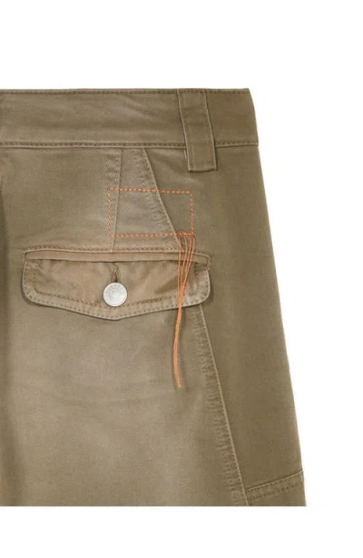 Fortela Juniat Cargo Twill Cotton Trousers In Brown