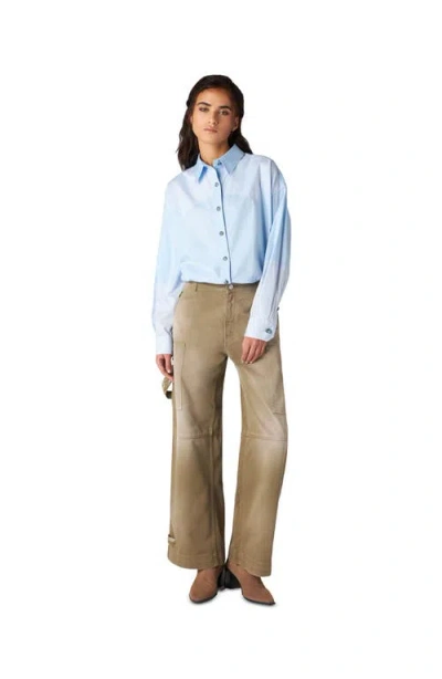 Fortela Juniat Cargo Twill Cotton Trousers In Brown