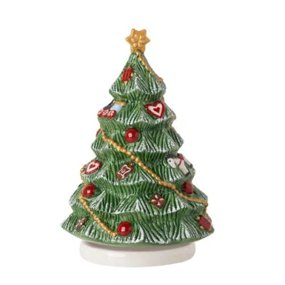 Villeroy & Boch Nostalgic Melody Turning Christmas Tree Figurine In Multi
