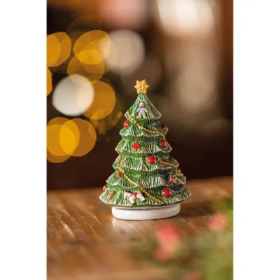 Villeroy & Boch Nostalgic Melody Turning Christmas Tree Figurine In Multi