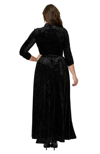 Unique Vintage Three Quarter Sleeved Starlet Duster In Black