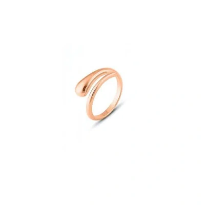 Spero London Signature Sterling Silver Stacking Snake Ring In Gold