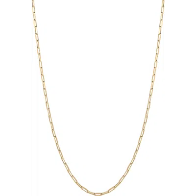 Spero London Rectangular Link Chain Sterling Silver Necklace In Gold