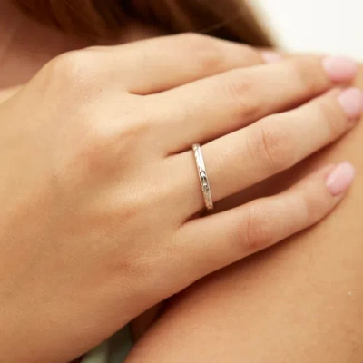 Spero London Braided Design Adjustable Sterling Silver Band Ring In Silver