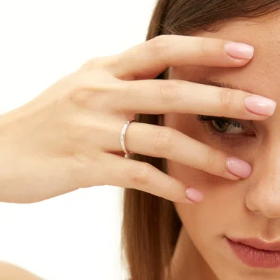 Spero London Braided Design Adjustable Sterling Silver Band Ring In Silver